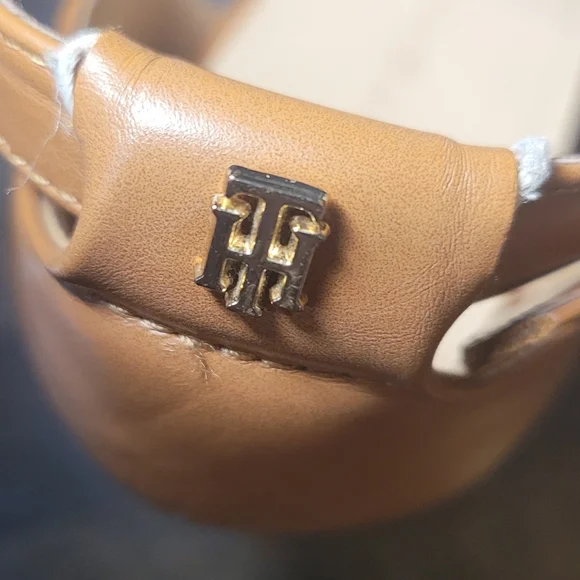 Tommy Hilfiger Brown Wedge Sandals With Cork Platform - Picture 7 of 14